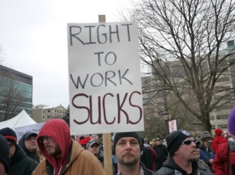Amid Protests From Unions, Michigan Becomes A Right To Work State